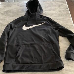 Nike Black Hoodie with White Logo